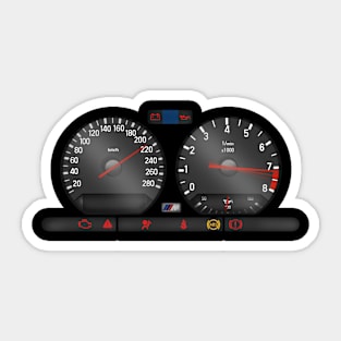 BMW LIMITER CAR ODOMETER Sticker